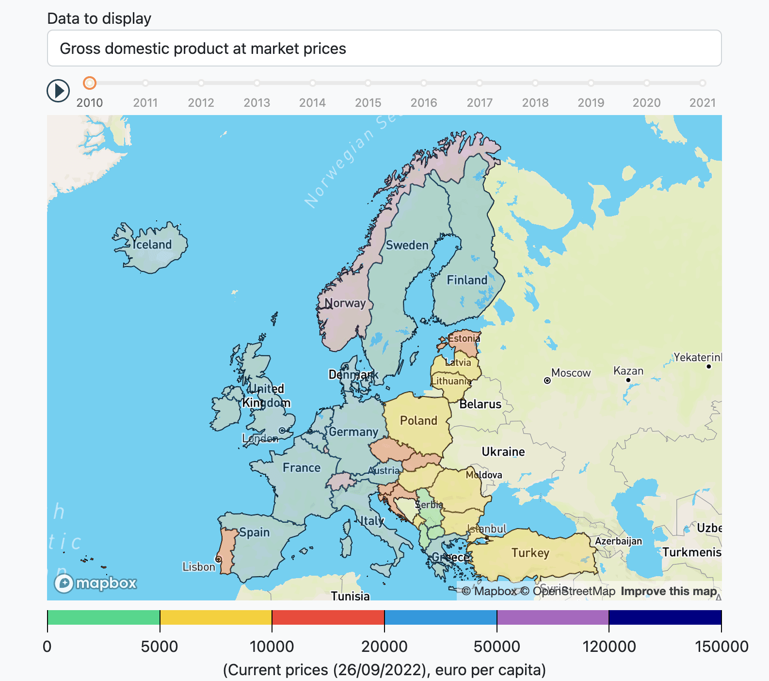 Regional Data Display